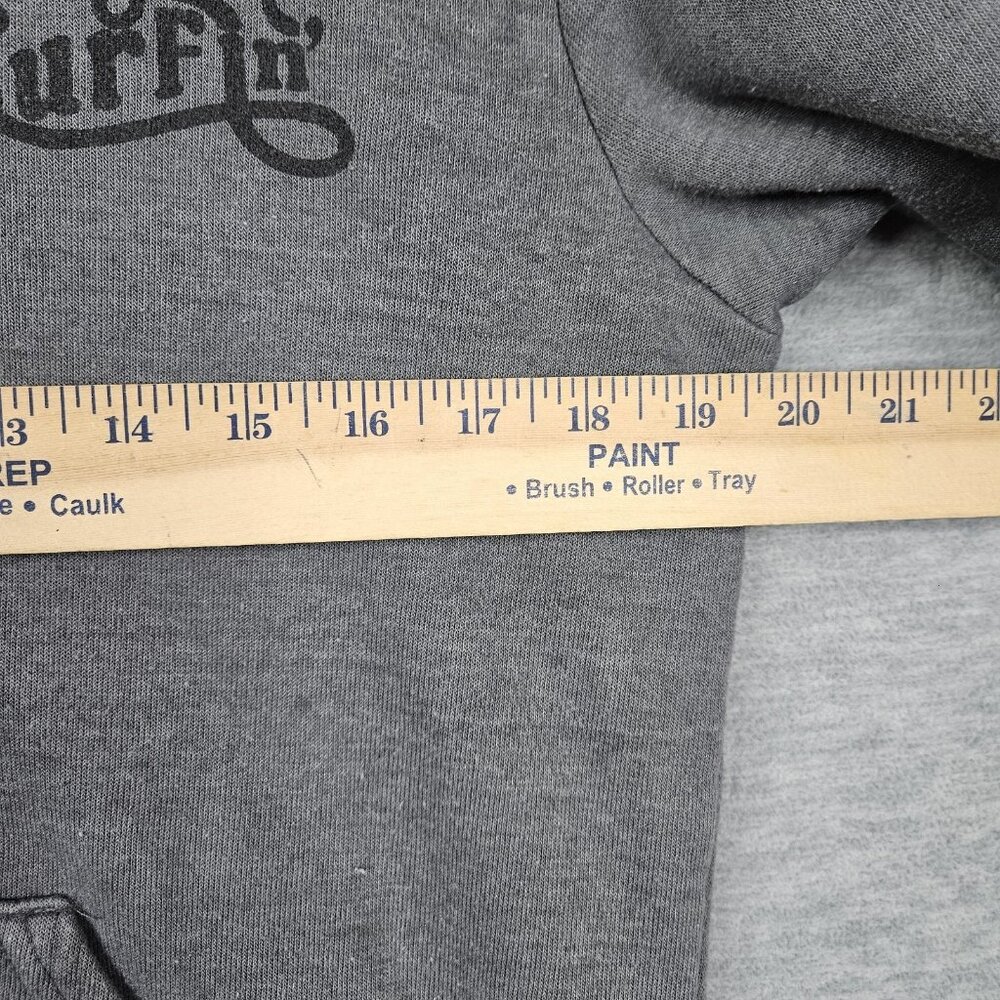 Aviator Nation Pull zip Unisex Adult Grey Hoodie Size M Stains - Picture 6 of 9